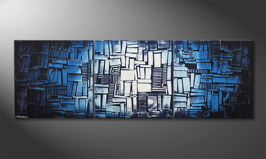 Le tableau pour salon Ice Cubes 210x70cm
